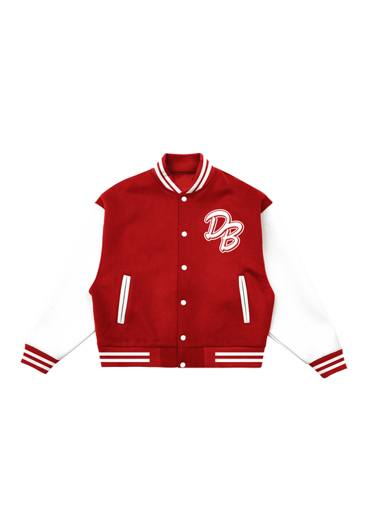 Dick Brave - Mic Logo Fire Red/White - College Jacket | Men-Image